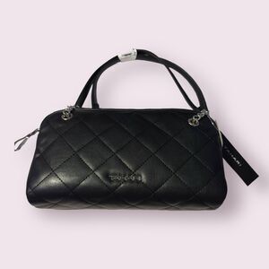 Tahari Evening‎ Black Small Purse Handbag Vegan Leather Bag BNWT